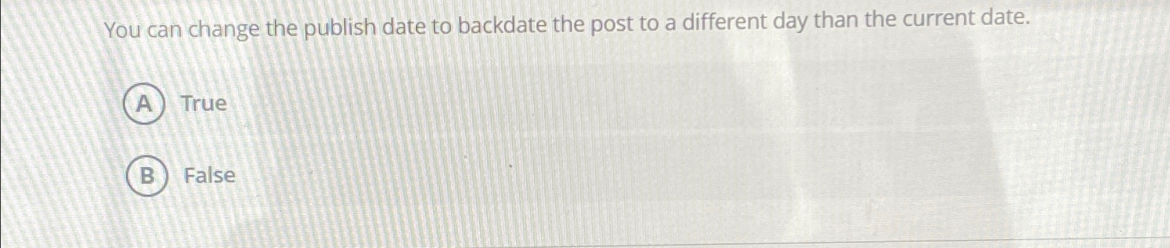  You can change the publish date to backdate the post to