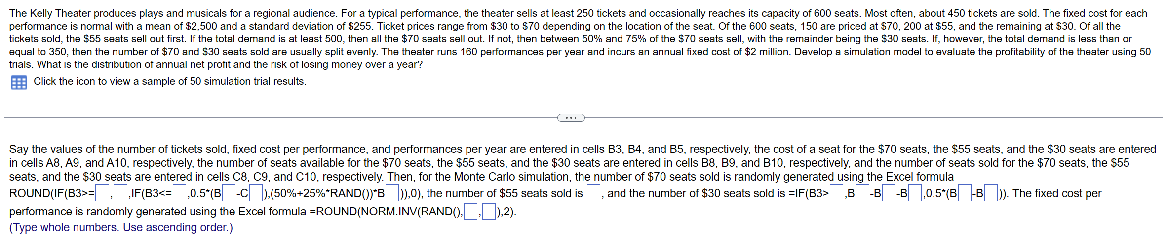  (Please fill in all the blanks using numbers or excel square