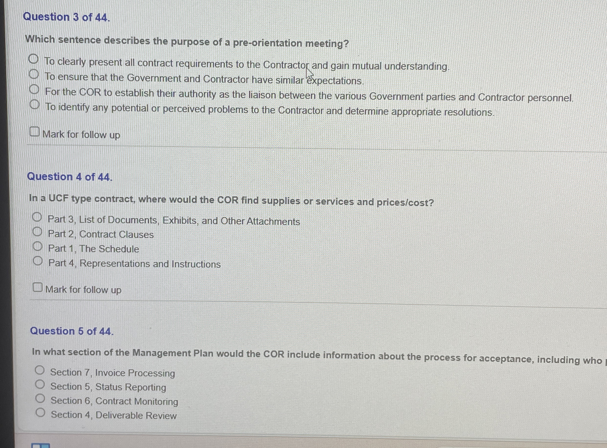  During negotiations in the source selection process, which of the following