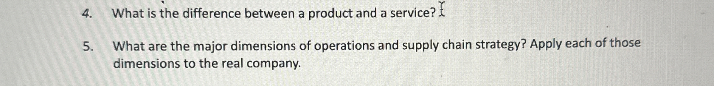  What is the difference between a product and a service? 