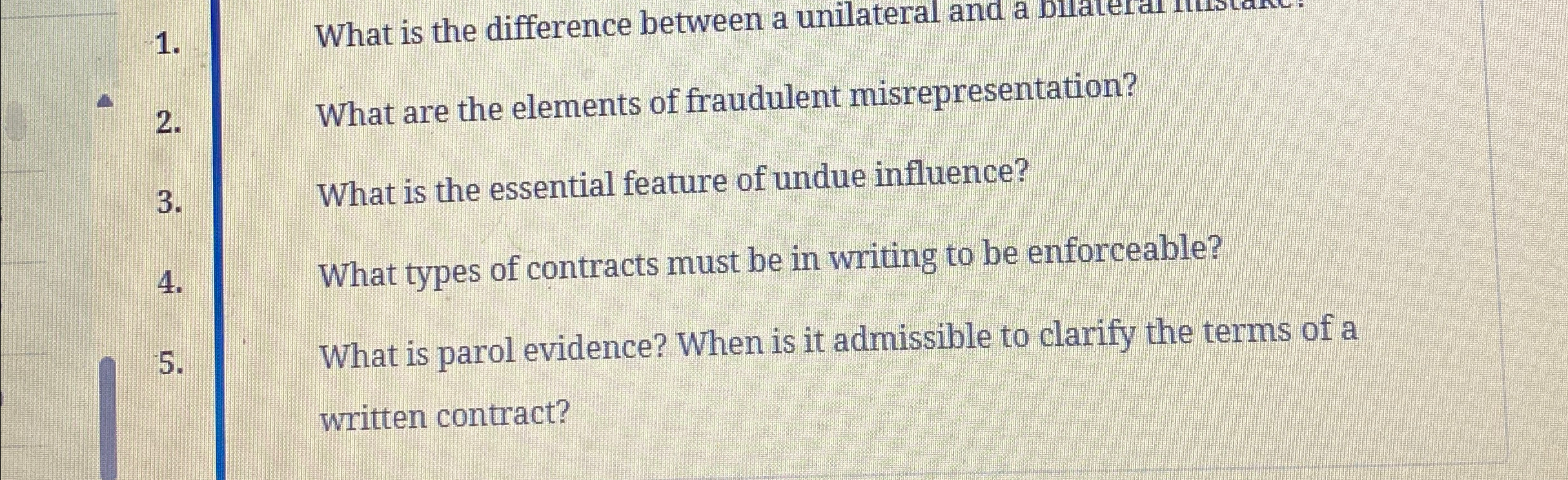 What is the difference between a unilateral and a What are