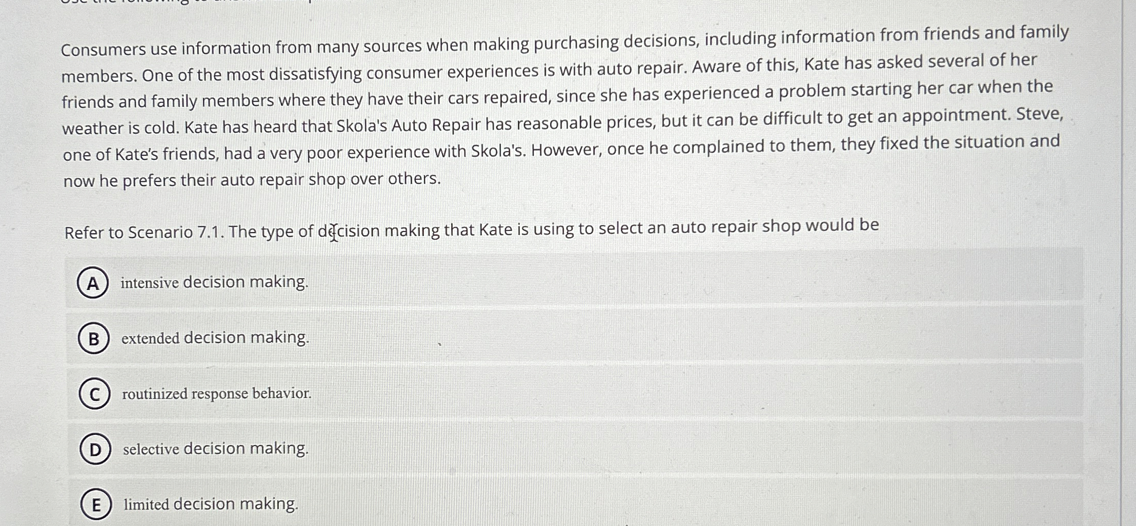  Consumers use information from many sources when making purchasing decisions, including