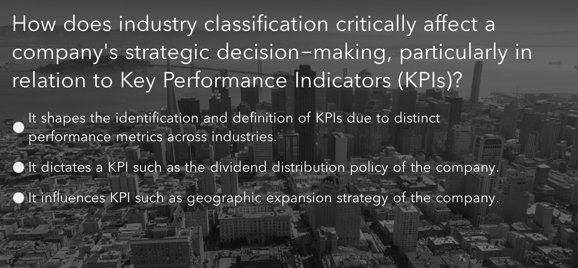  How does industry classification critically affect a company's strategic decision-making, particularly