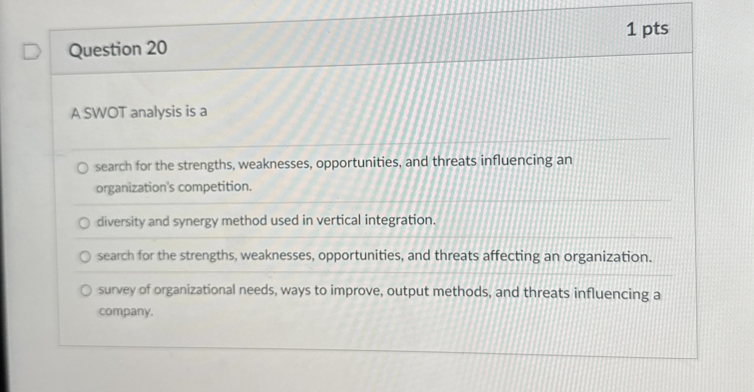  Which time-series forecasting method works best if the company assumes that
