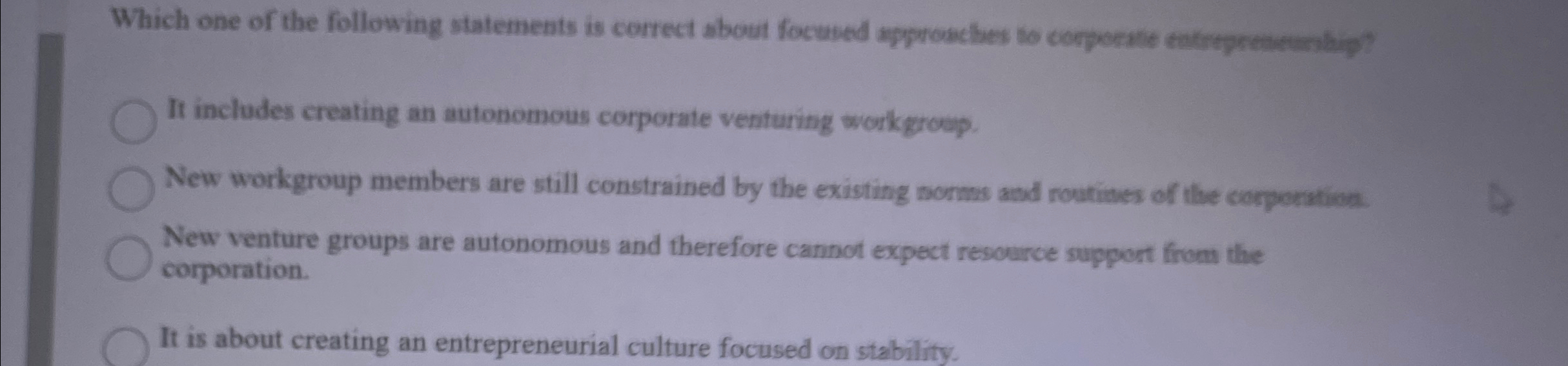  It includes creating an autonomous corporate venturing workgroup. New venture groups