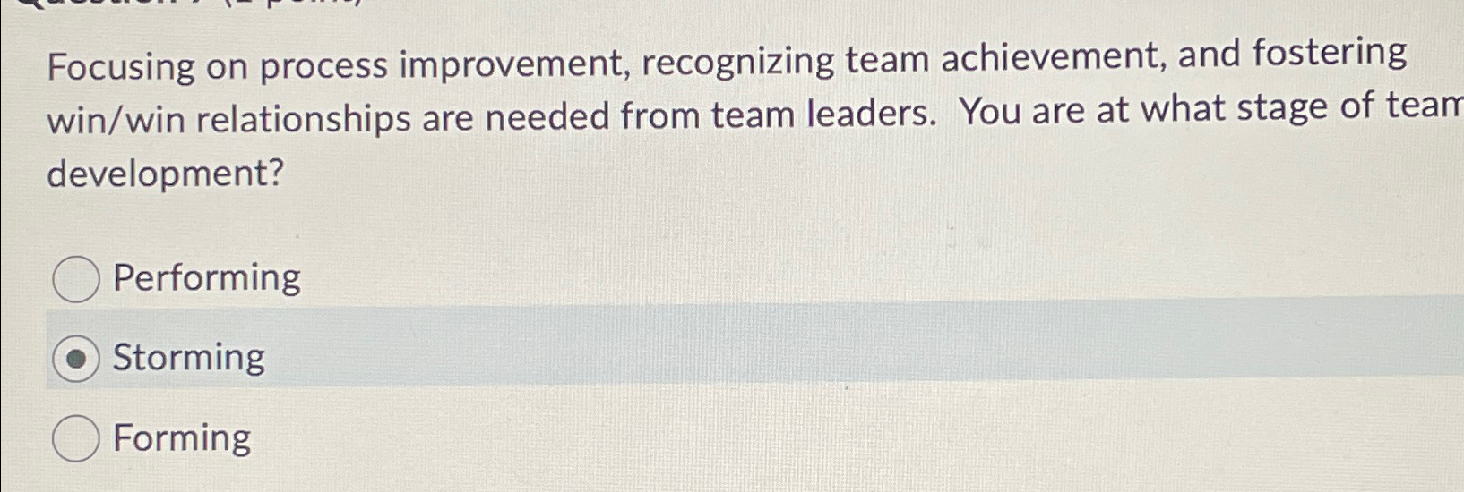  Focusing on process improvement, recognizing team achievement, and fostering win/win relationships