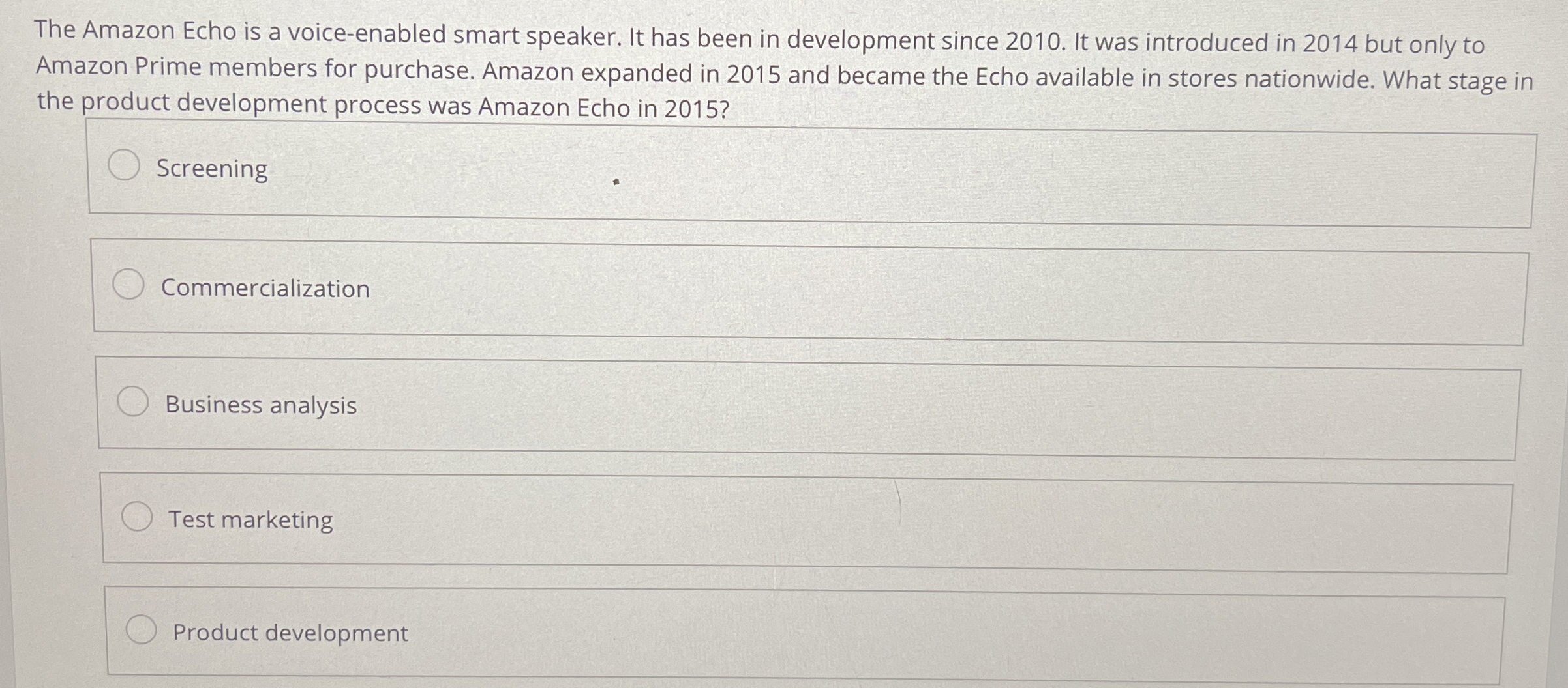  The Amazon Echo is a voice-enabled smart speaker. It has been