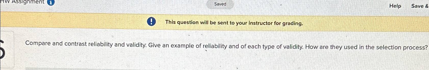  Saved Help Save & This question will be sent to your