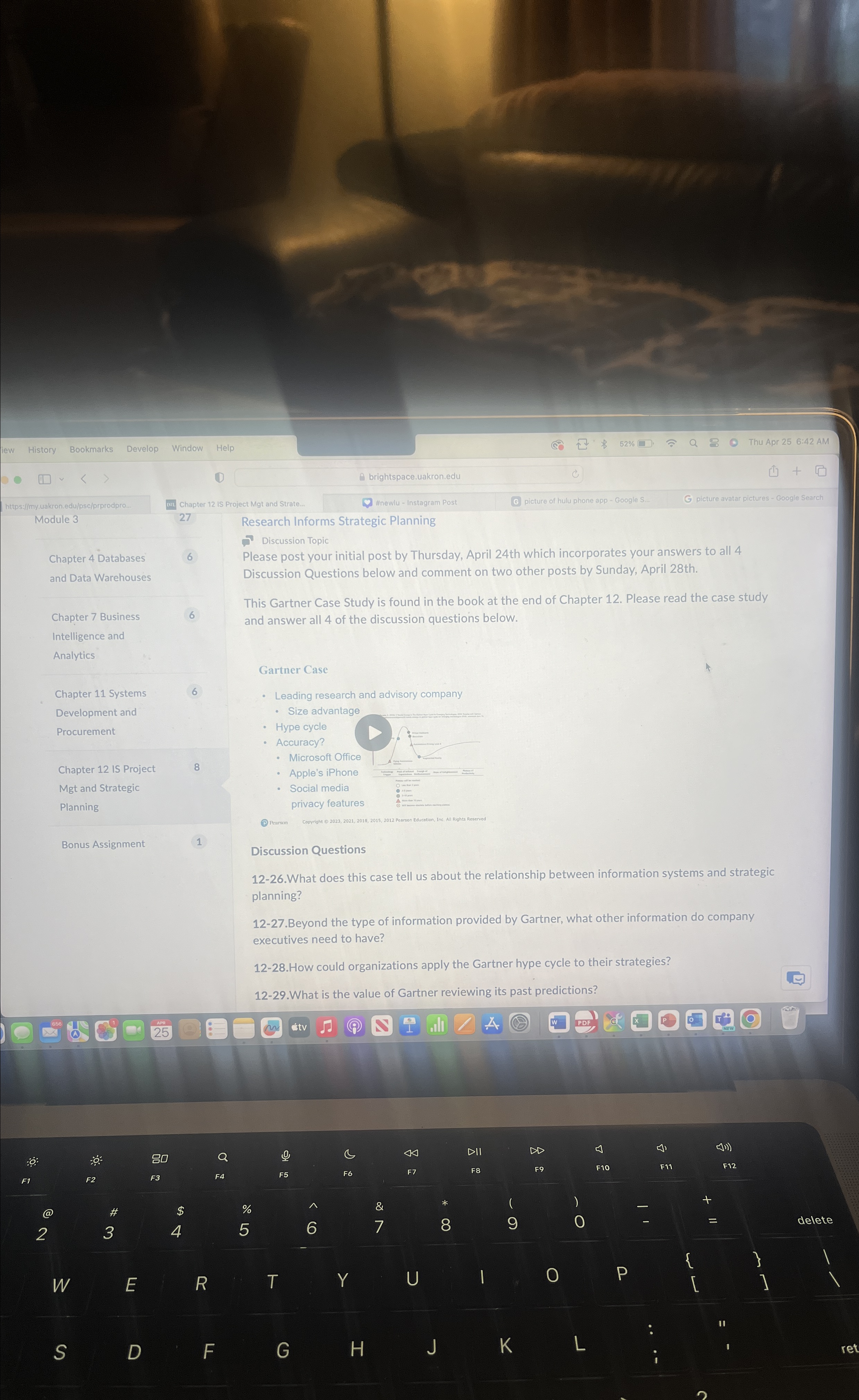  lew History Bookmarks Develop Window Help (1) brightspace.uakron.edu #newlu - Instagram