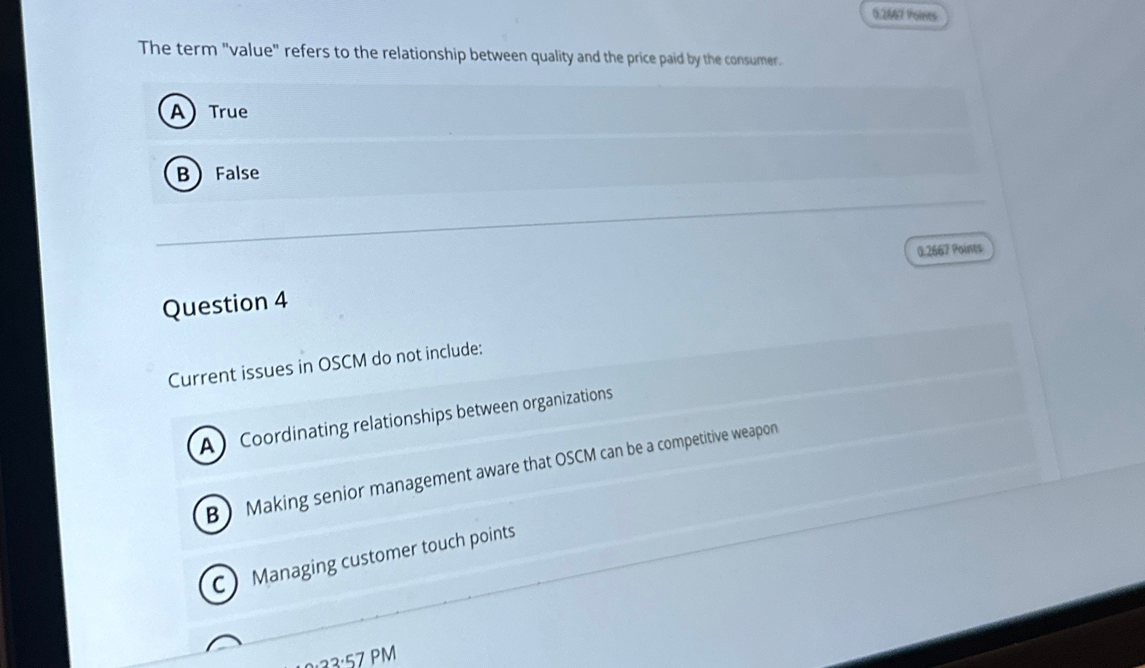  The term "value" refers to the relationship between quality and the