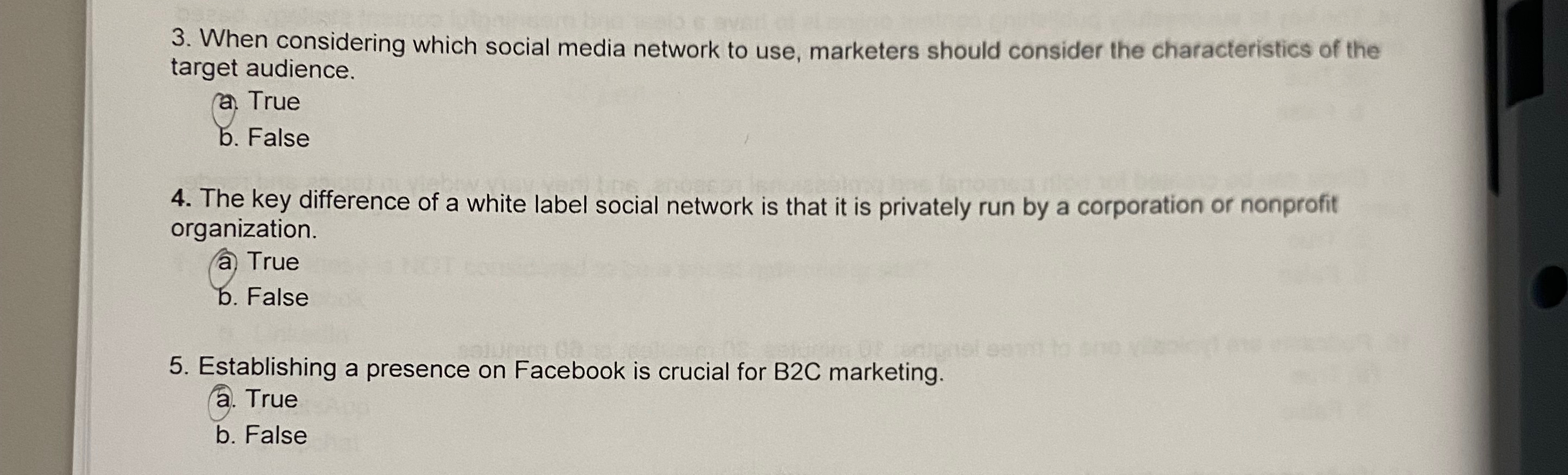  When considering which social media network to use, marketers should consider