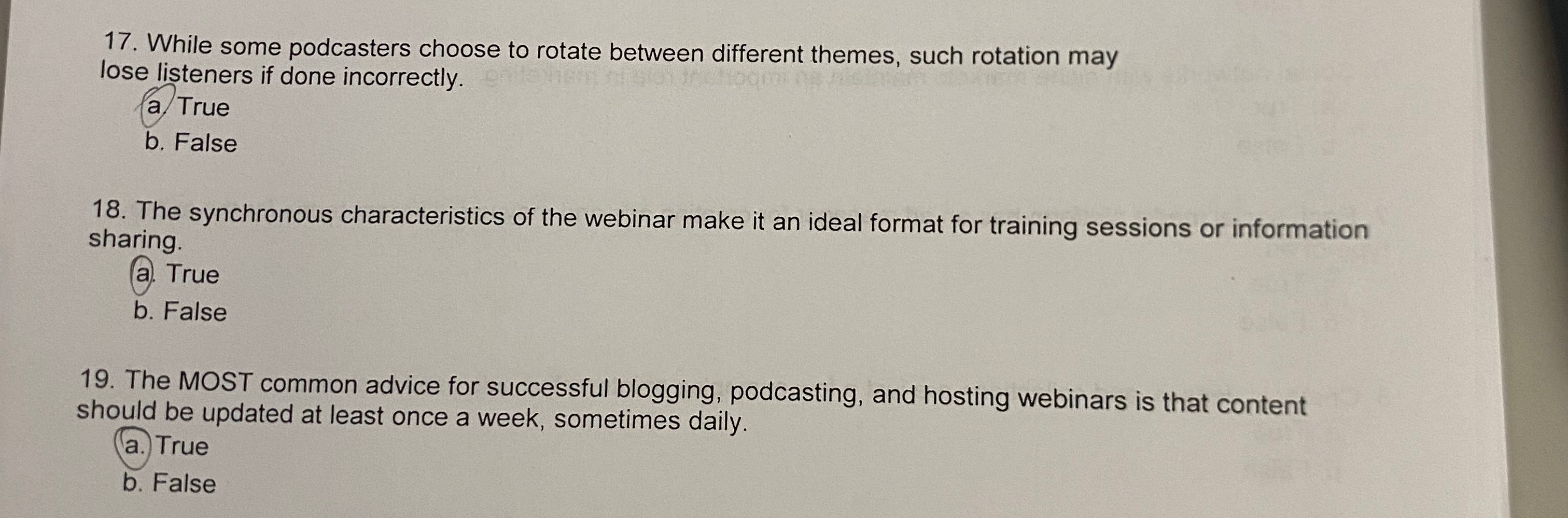  While some podcasters choose to rotate between different themes, such rotation