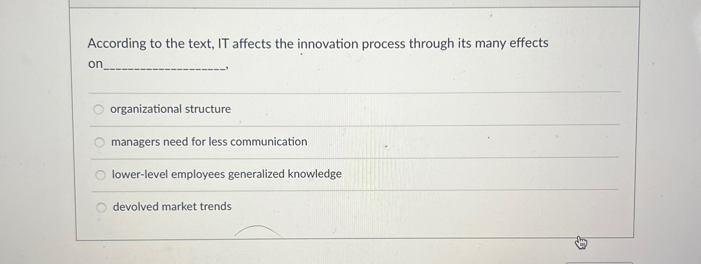 According to the text, IT affects the innovation process through its