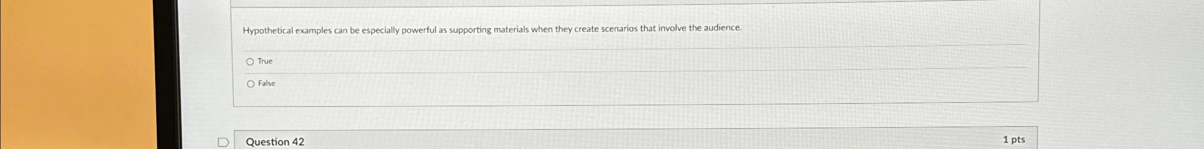  Hypothetical examples can be especially powerful as supporting materials when they