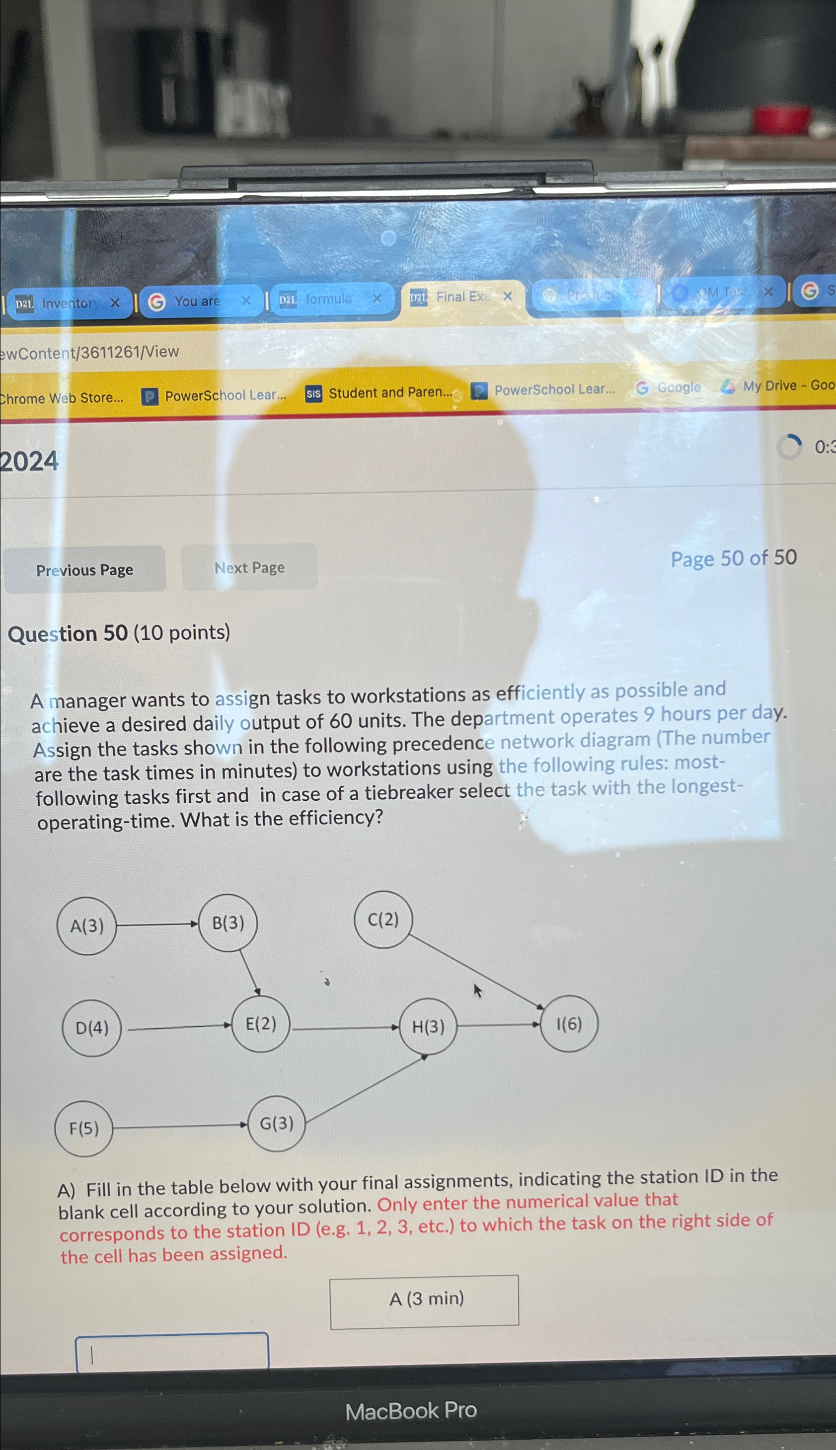  Inventor x You are D2L formule Final Ex ewContent/3611261/View Chrome Web