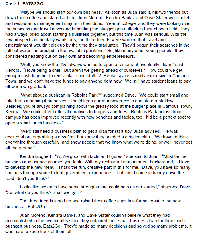  based on the given case study formulate the following: 1.background of