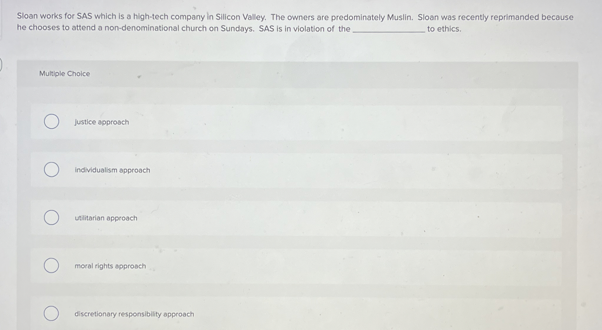  Sloan works for SAS which is a high-tech company in Silicon