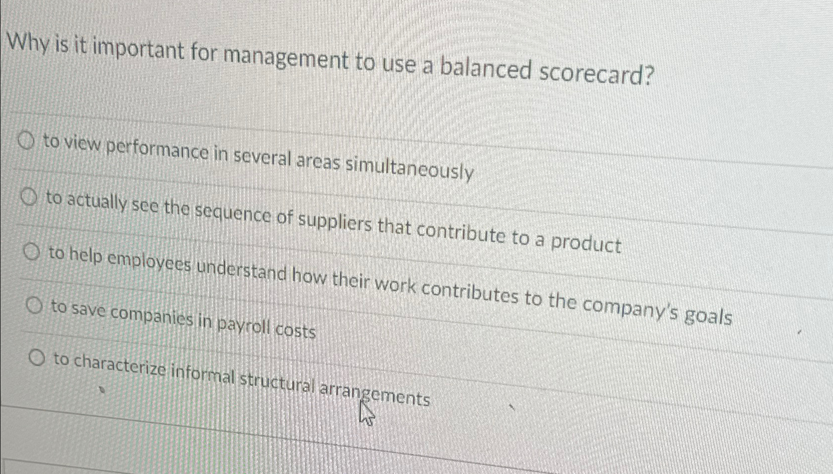  Why is it important for management to use a balanced scorecard?