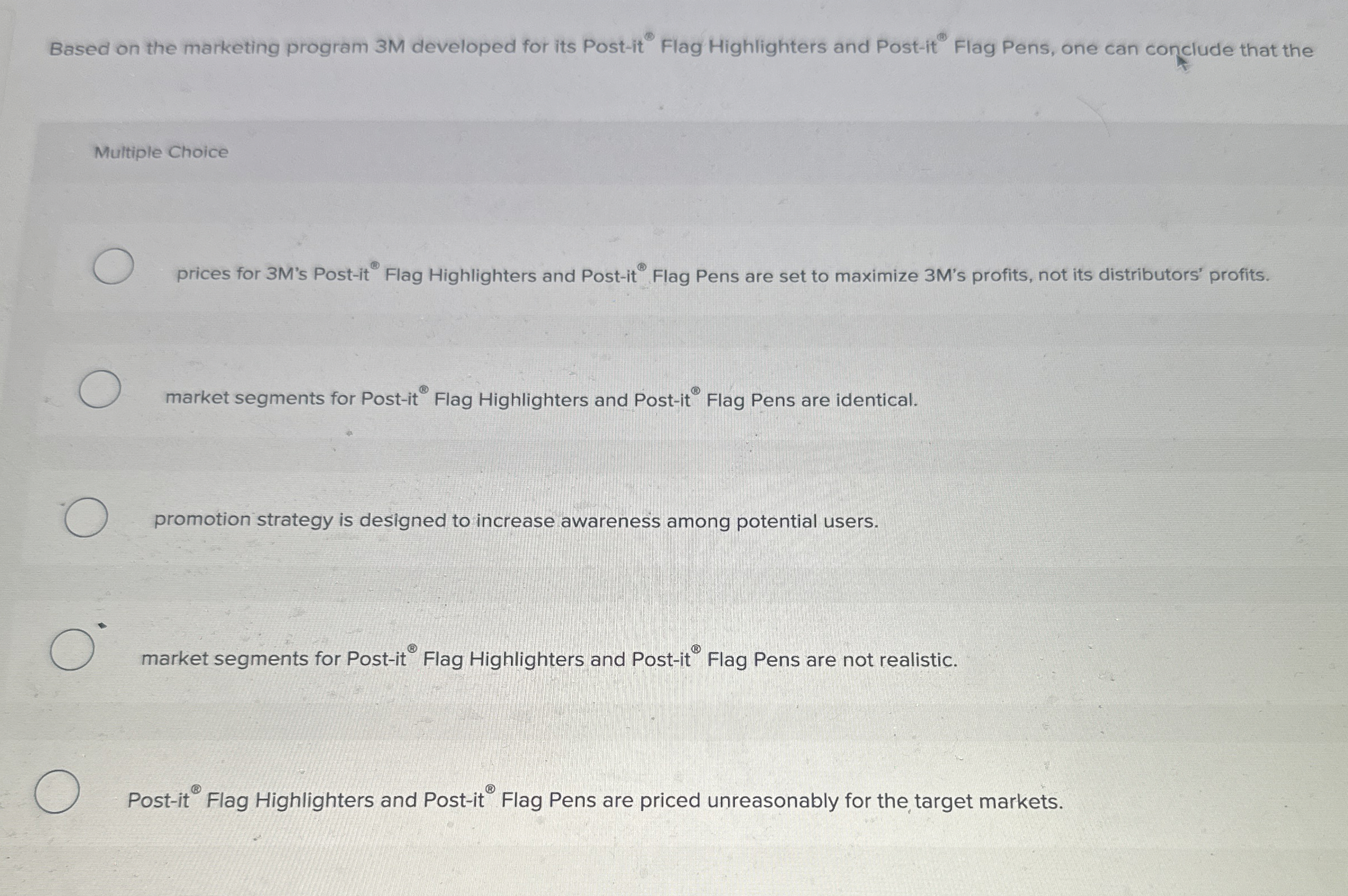  How to solve Based on the marketing program 3M developed for