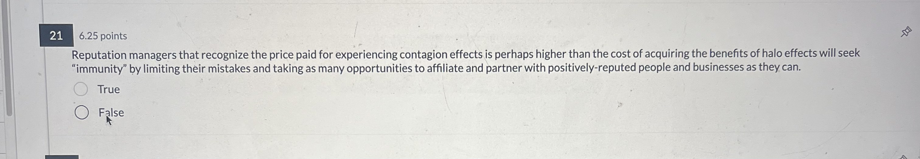  216.25 points Reputation managers that recognize the price paid for experiencing