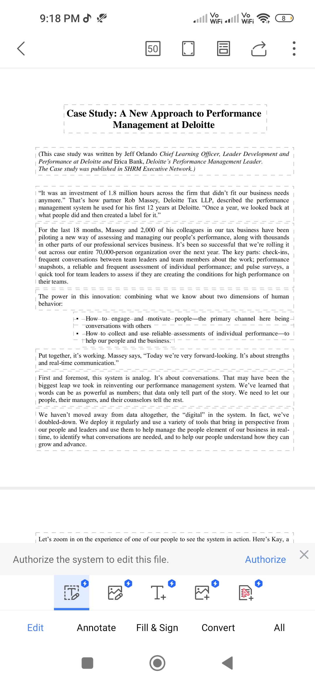  (This case study was written by Jeff Orlando Chief Learning Officer,