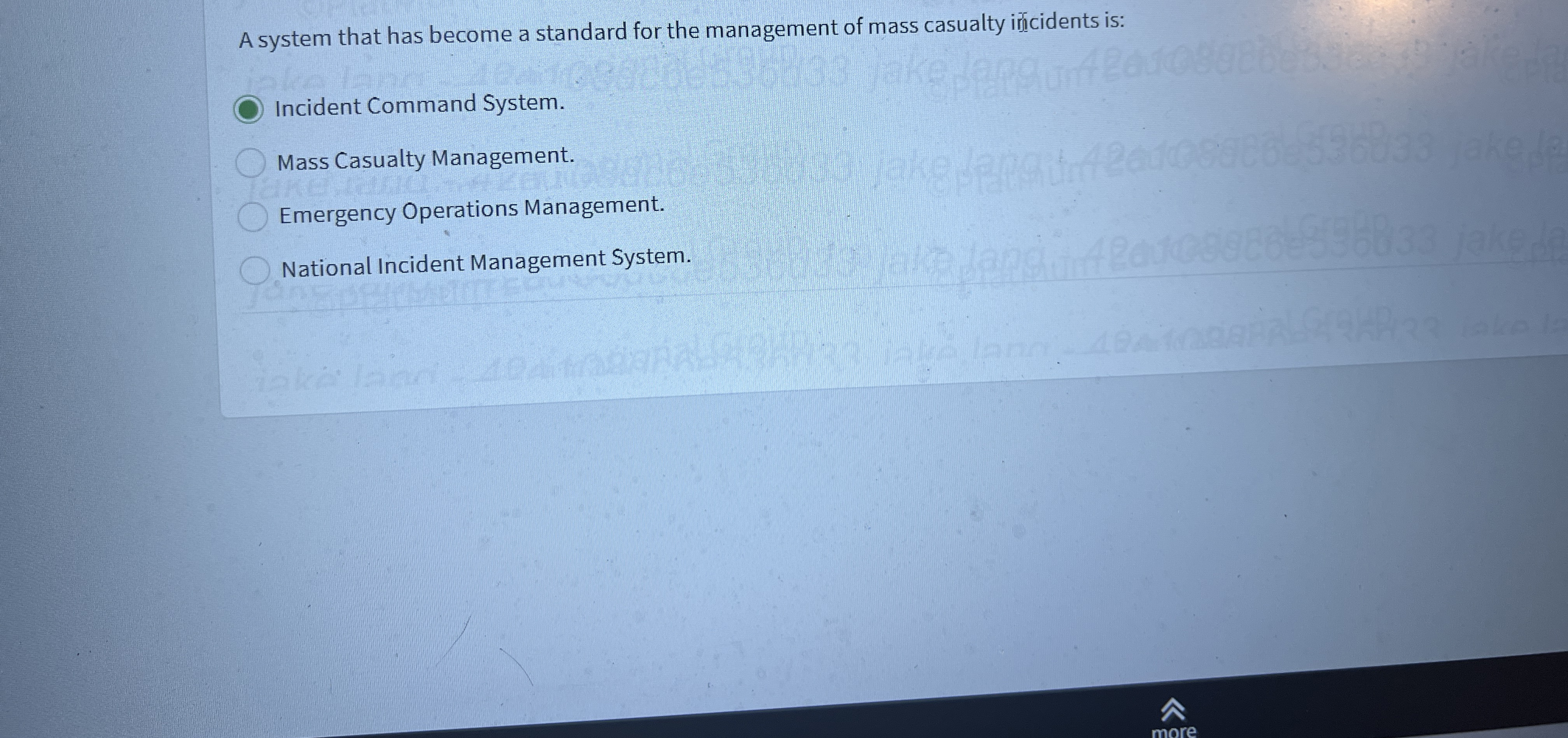  A system that has become a standard for the management of