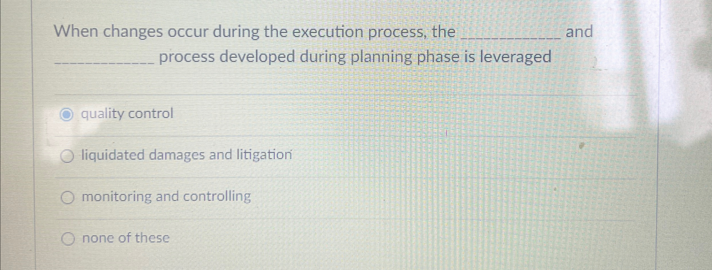  When changes occur during the execution process, the q, and q,