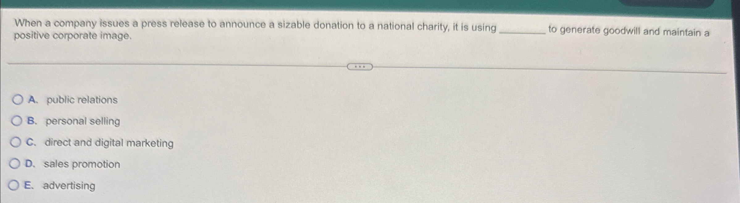  When a company issues a press release to announce a sizable