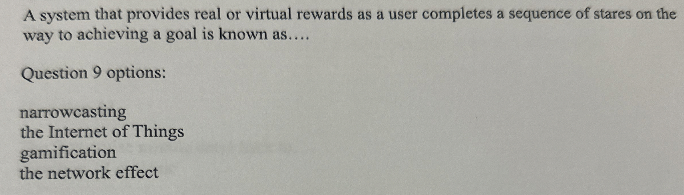  A system that provides real or virtual rewards as a user