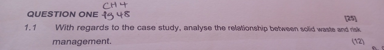  QUESTION ONE 1948 [25] 1.1 With regards to the case study,