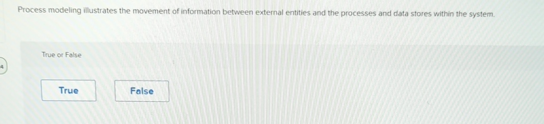  Process modeling illustrates the movement of information between external entities and