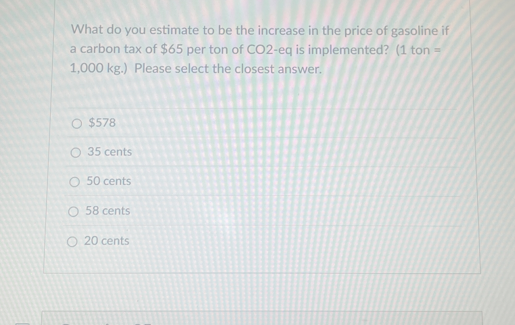  What do you estimate to be the increase in the price