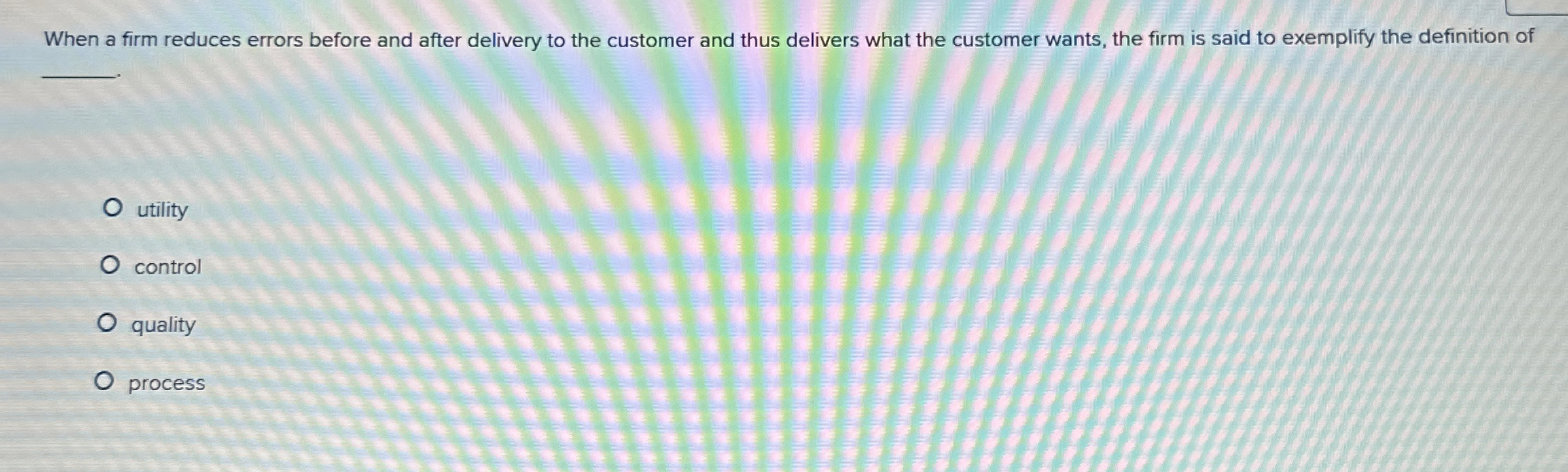  When a firm reduces errors before and after delivery to the