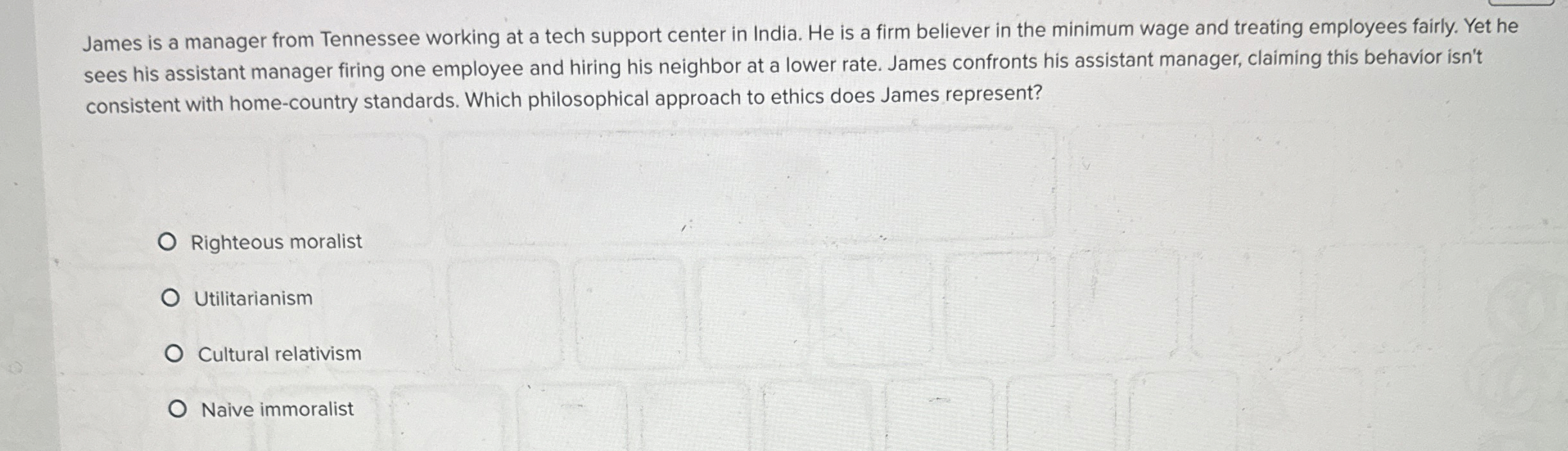  James is a manager from Tennessee working at a tech support