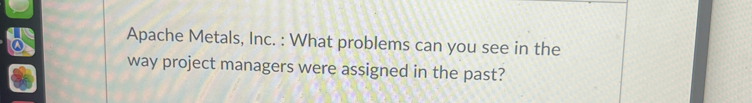  Apache Metals, Inc. : What problems can you see in the