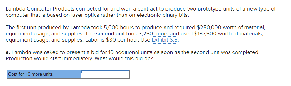  Lambda Computer Products competed for and won a contract to produce