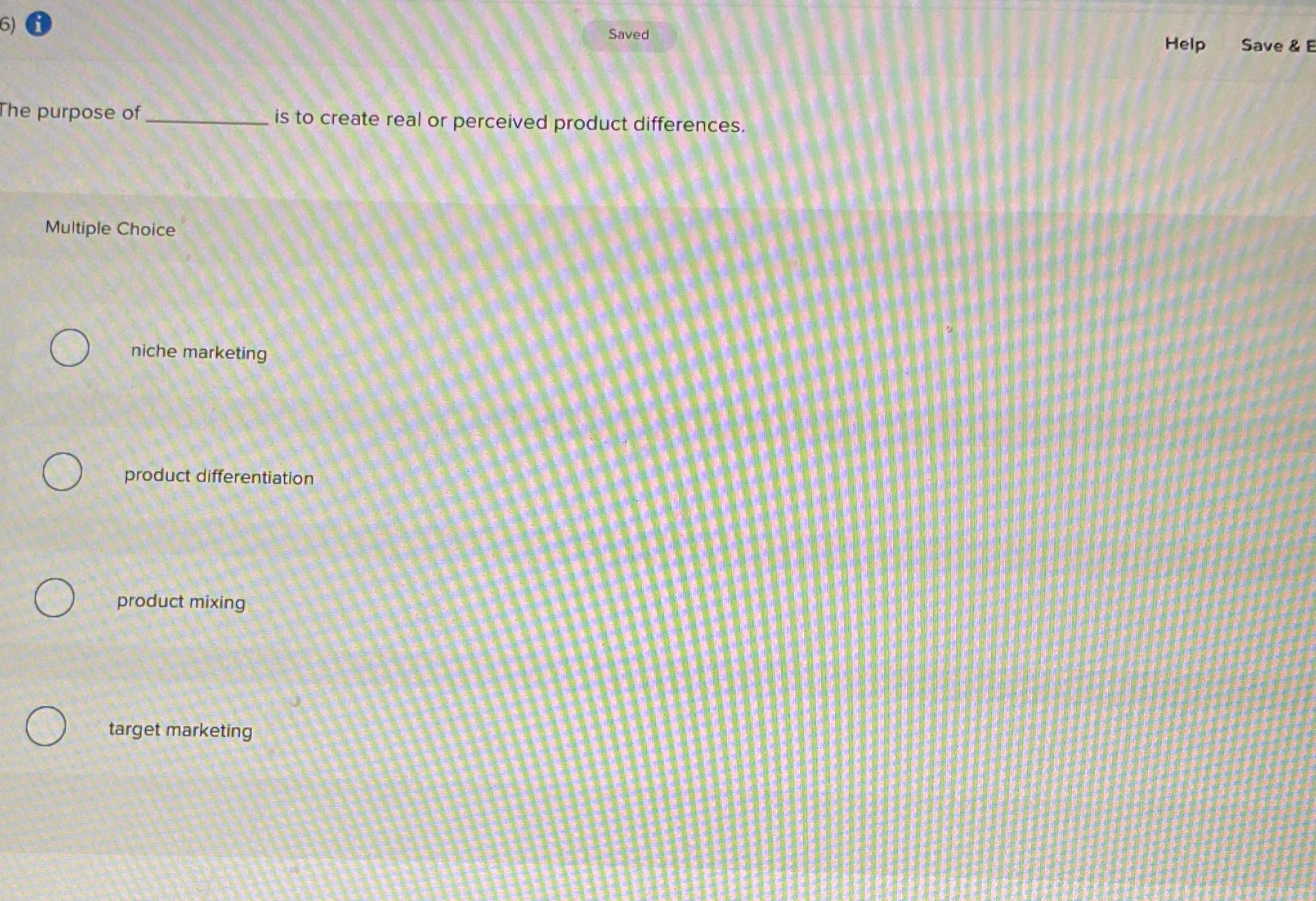  i Saved Help Save & E The purpose of is to