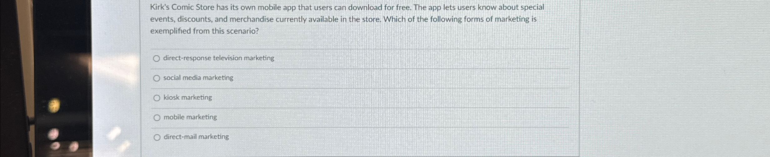  Kirk's Comic Store has its own mobile app that users can