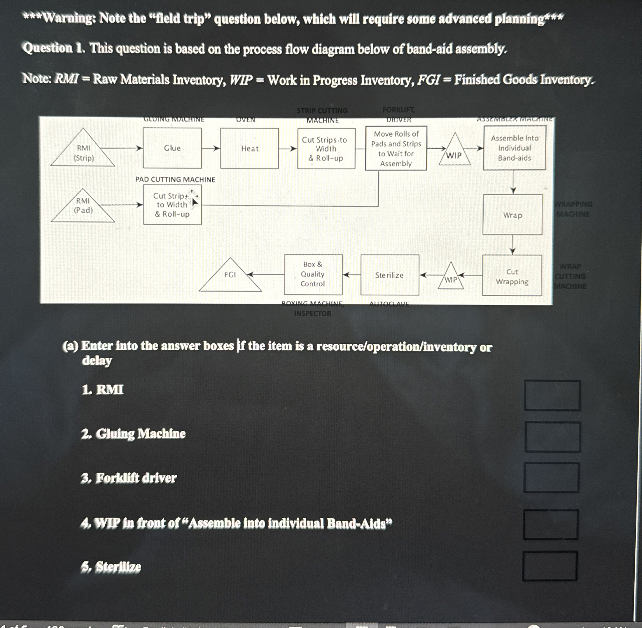  Question 1. This question is based on the process flow diagram