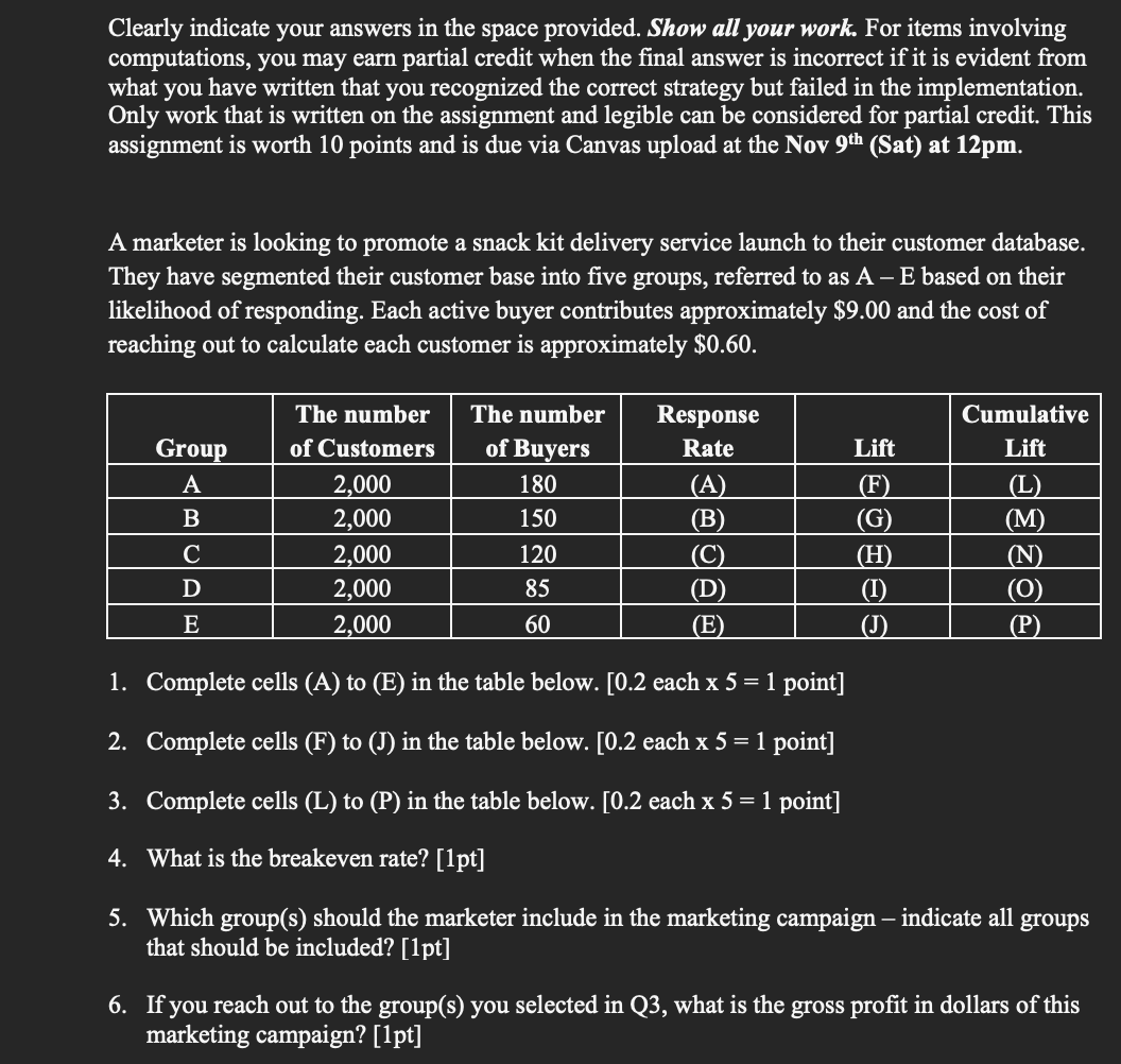  A marketer is looking to promote a snack kit delivery service