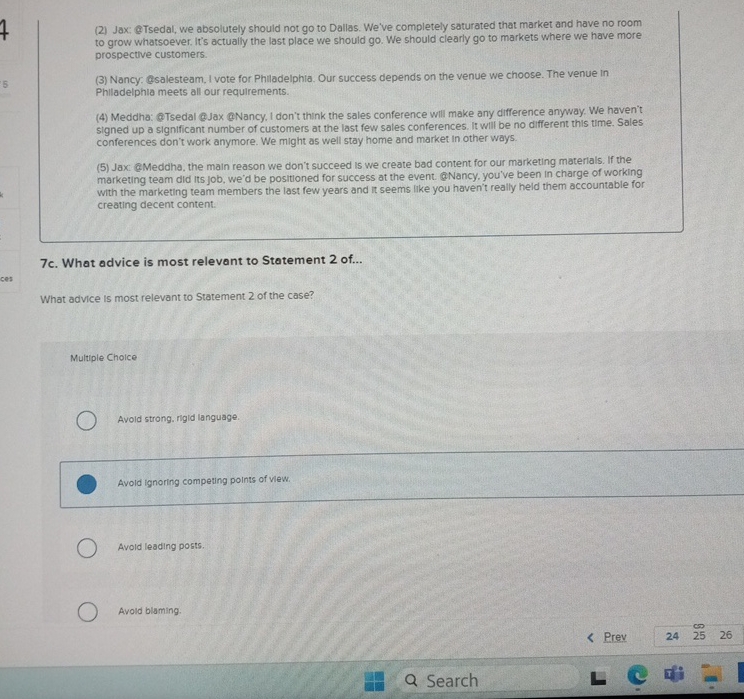  (2) Jax: @Tsedal, we absolutely should not go to Dallas. We've