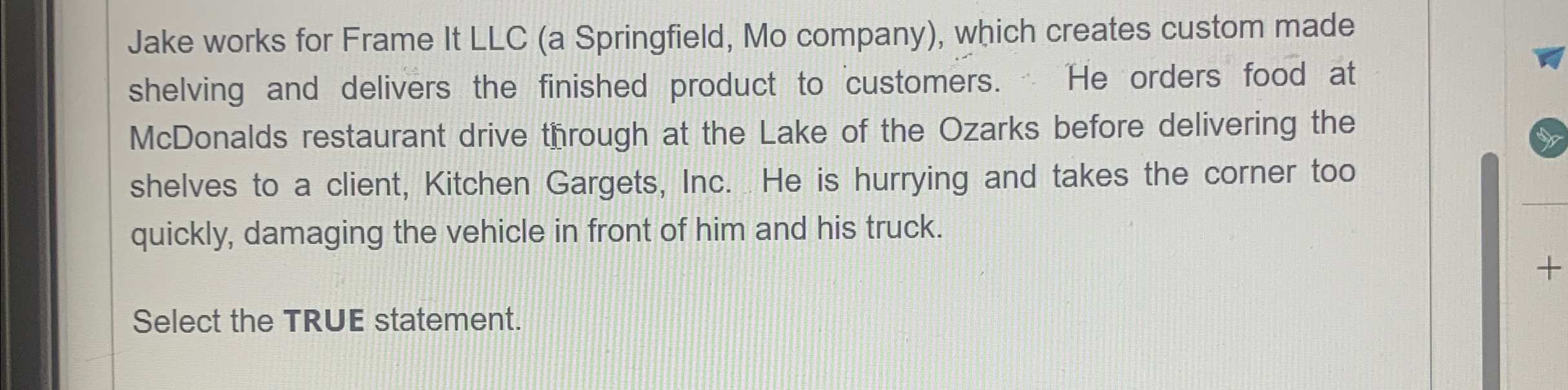  Jake works for Frame It LLC (a Springfield, Mo company), which