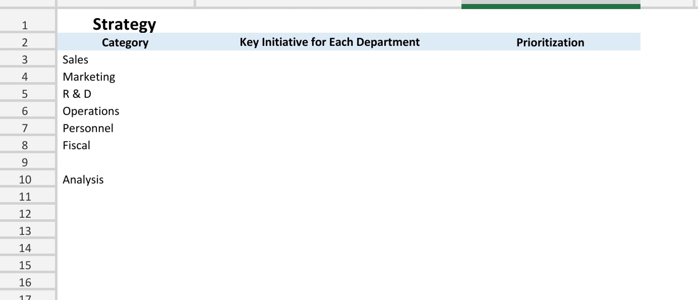  Create an opertions plan with three diffrent strategies introduced for a