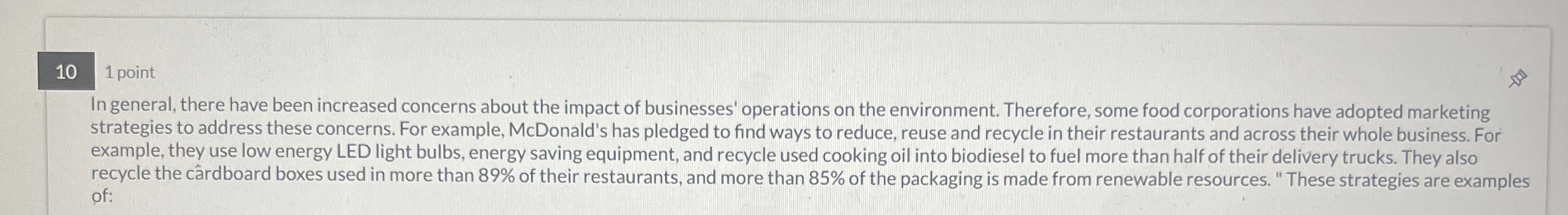  10 1 point In general, there have been increased concerns about