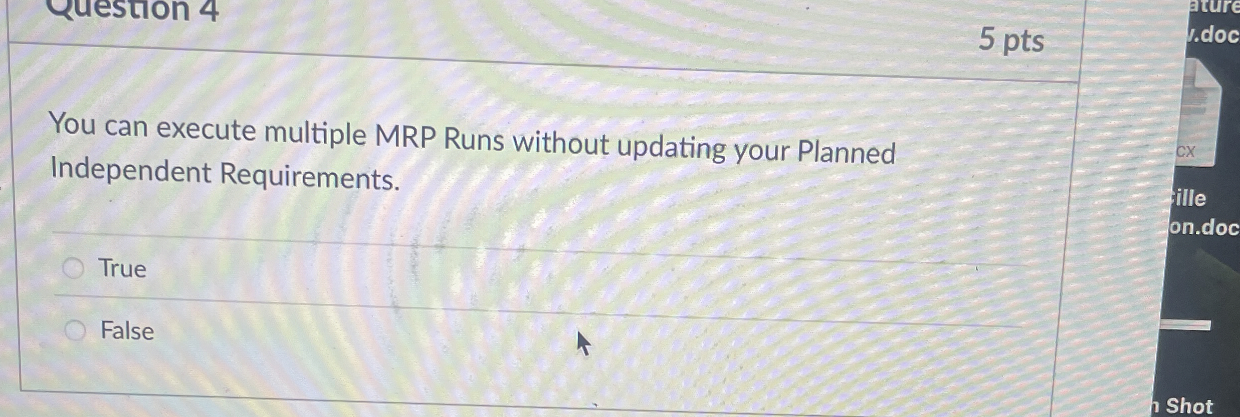  You can execute multiple MRP Runs without updating your Planned Independent