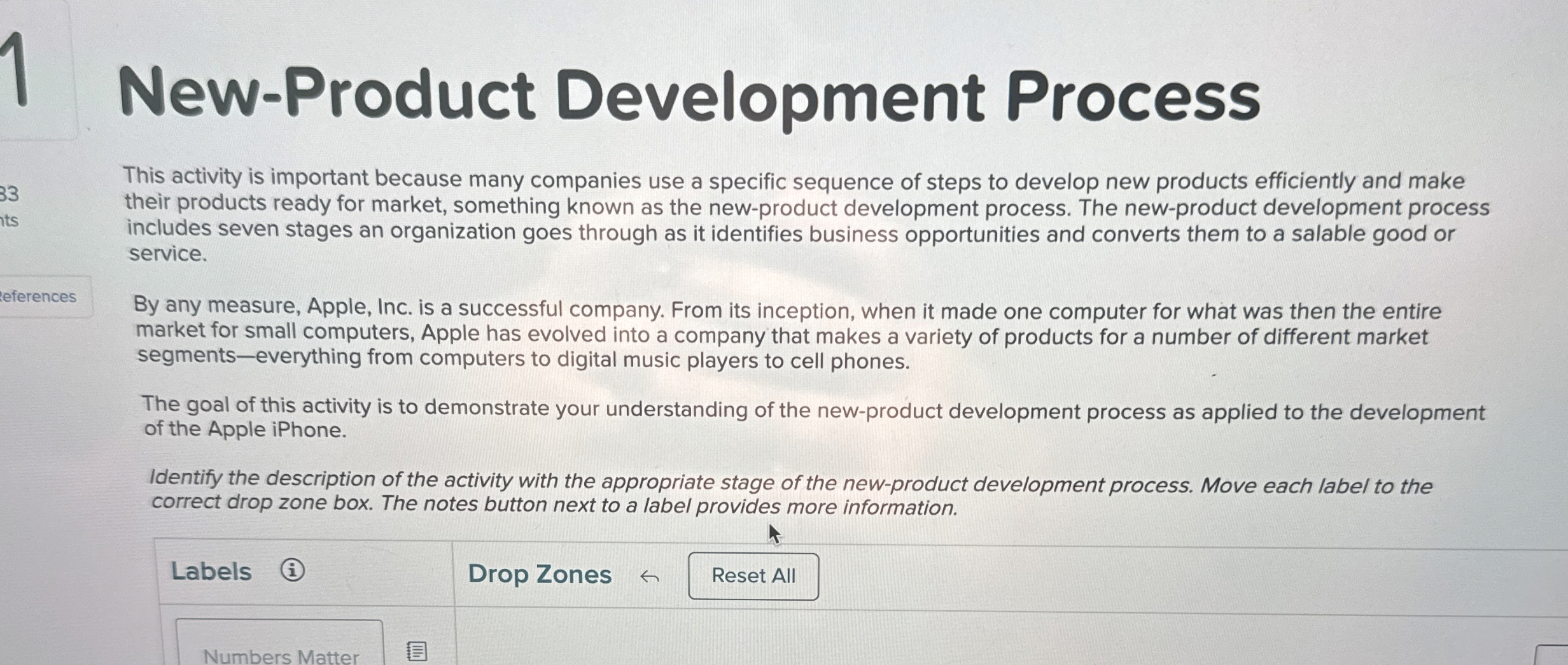  New-Product Development Process This activity is important because many companies use