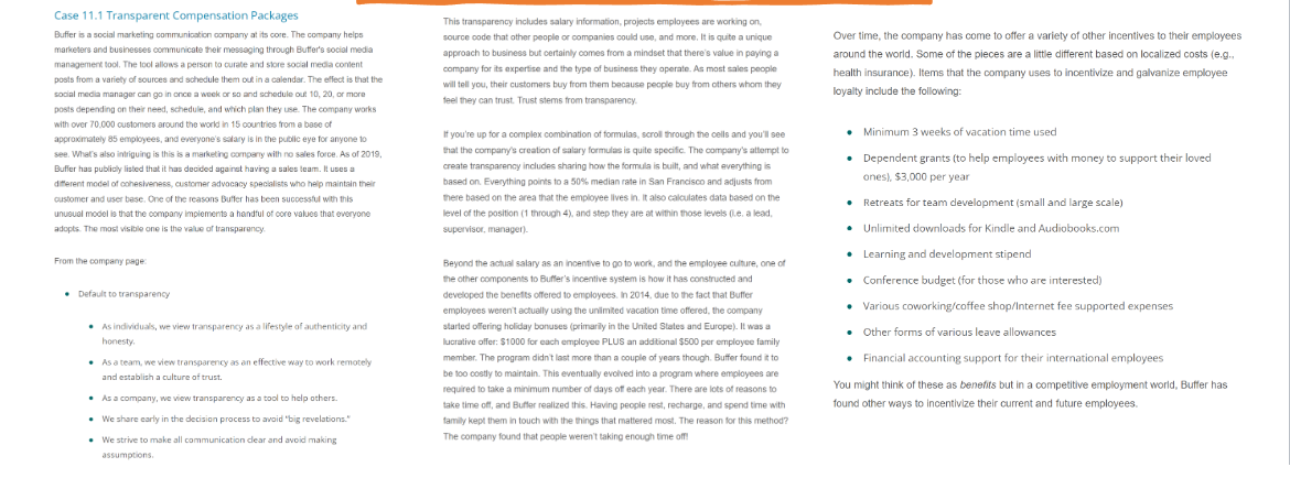 Questions 1. how has Buffer tackled the question about how to