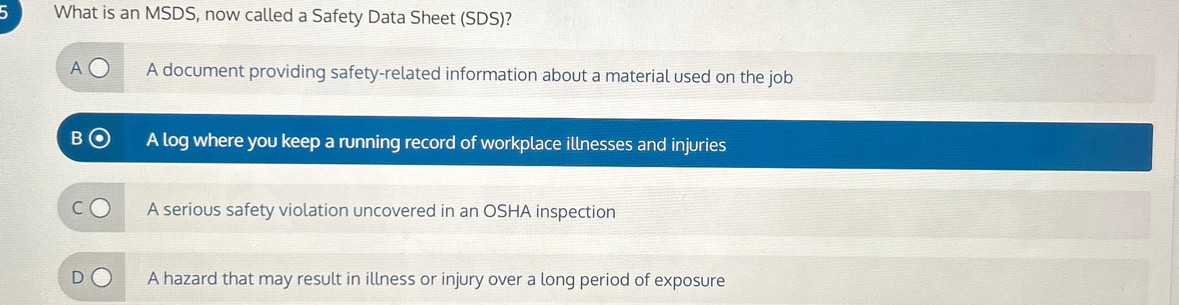  What is an MSDS, now called a Safety Data Sheet (SDS)?