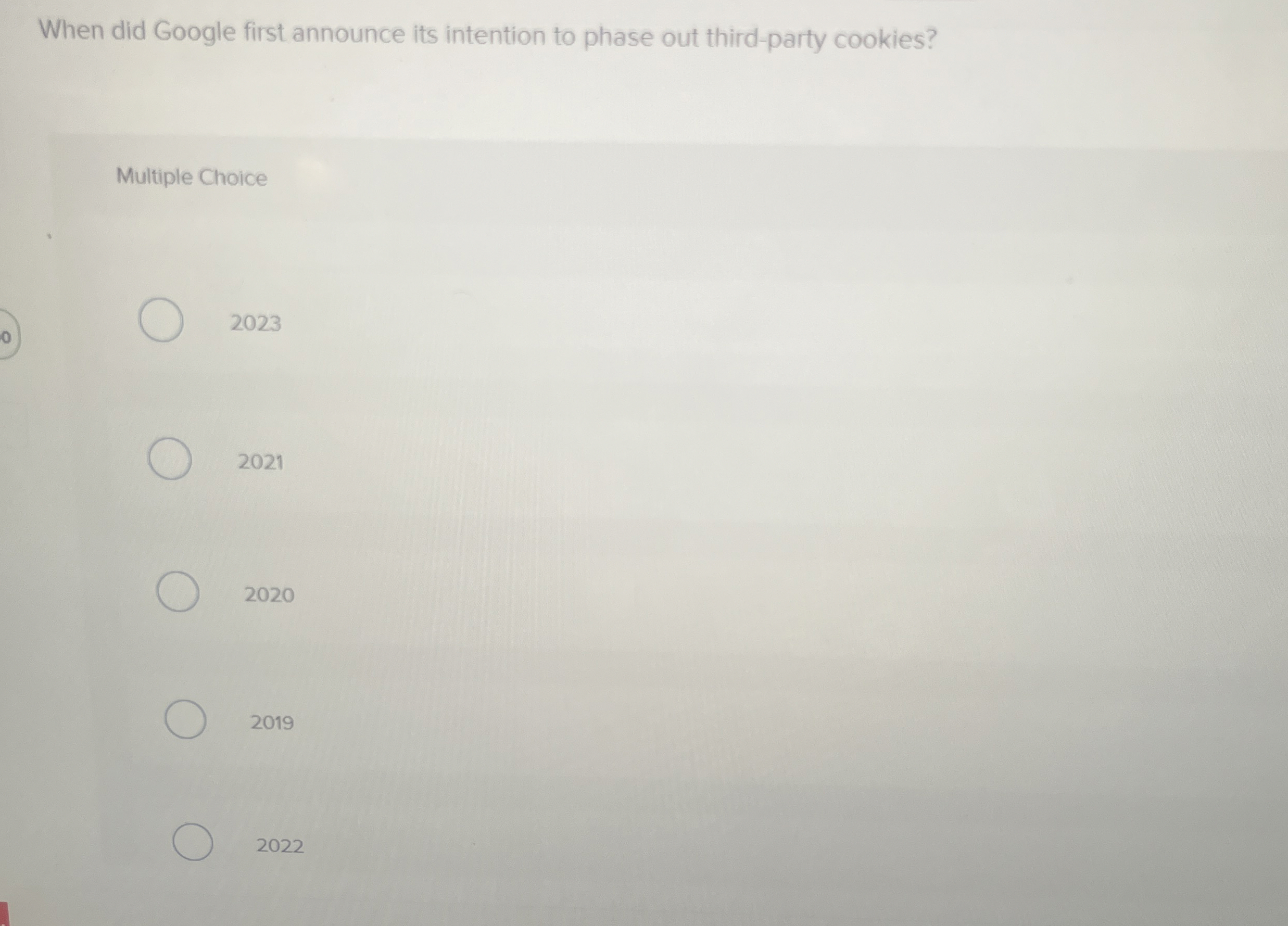  When did Google first announce its intention to phase out third-party