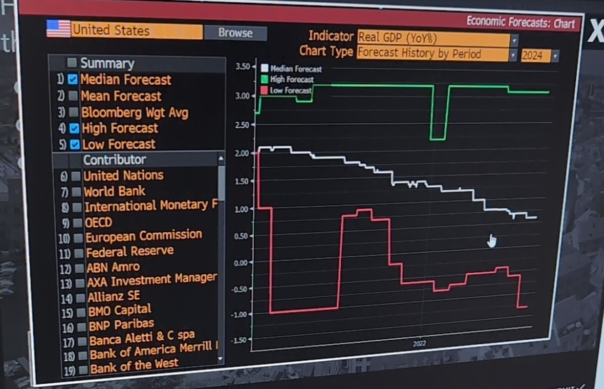  How have economic forecasts for 2024 evolved for this country? Continual
